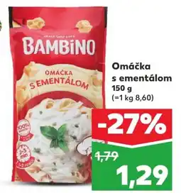 Kaufland SK BAMBINO Omáčka s ementálom ajánlat