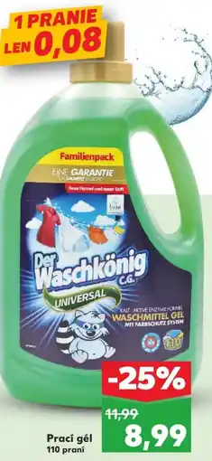 Der Waschkönig Prací gél