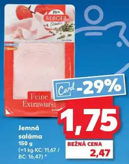 Kaufland SK BERGER Jemná saláma ajánlat