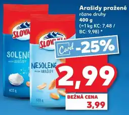 Kaufland SK Arašidy pražené ajánlat