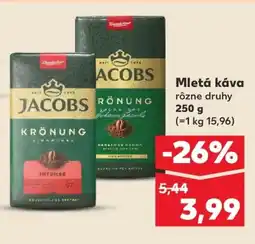 Kaufland SK JACOBS Mletá káva ajánlat