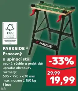 Kaufland SK PARKSIDE Pracovný a upínací stôl ajánlat