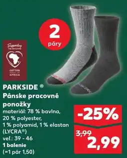 Kaufland SK PARKSIDE Pánske pracovné ponožky ajánlat