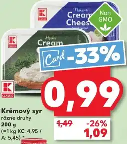 Kaufland SK CLASSIC Krémový syr ajánlat