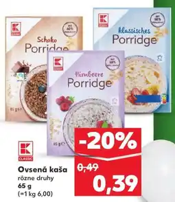 Kaufland SK CLASSIC Ovsena kaša ajánlat
