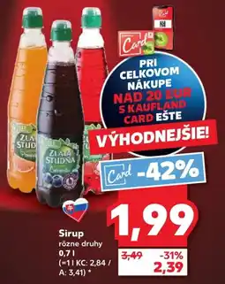 Kaufland SK Sirup ajánlat