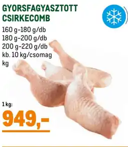 Metro Gyorsfagyasztott csirkecomb ajánlat