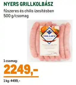 Metro Nyers grillkolbász ajánlat