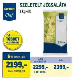 Metro Metro Chef Szeletelt jégsaláta ajánlat