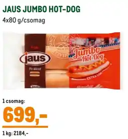 Metro Jaus Jumbo Hot-Dog ajánlat
