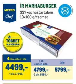 Metro Metro Chef ír marhaburger ajánlat
