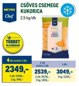 Metro Metro Chef Csöves csemege kukorica ajánlat