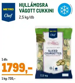 Metro Metro Chef Hullámosra vágott cukkini ajánlat