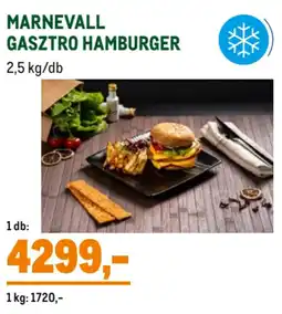 Metro Marnevall gasztro hamburger ajánlat