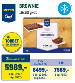 Metro Metro Chef Brownie ajánlat