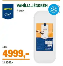 Metro Metro Chef Vanília jégkrém ajánlat