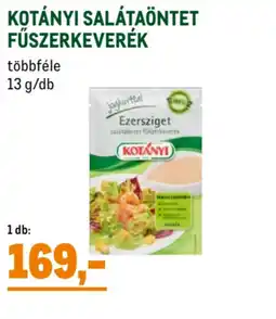 Metro Kotányi salátaöntet fűszerkeverék ajánlat