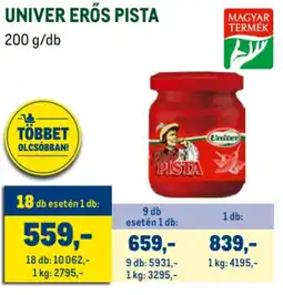 Univer erős pista