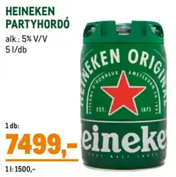 Metro Heineken partyhordó ajánlat