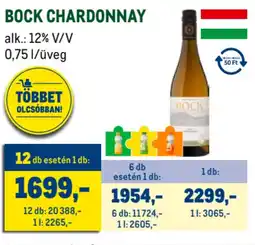 Metro Bock Chardonnay ajánlat