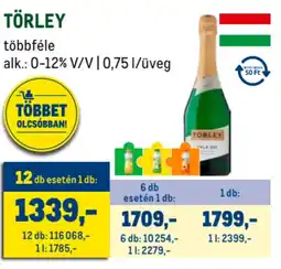 Metro TÖRLEY ajánlat