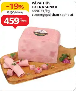 Auchan Pápai hús extrasonka ajánlat