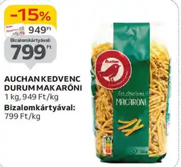 Auchan Auchan Kedvenc Durum makaróni ajánlat