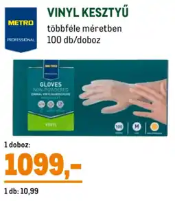 Metro Metro Professional Vinyl kesztyű ajánlat