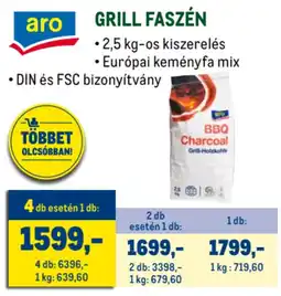 Metro Aro Grill faszén ajánlat