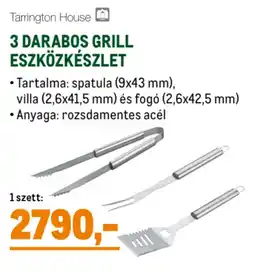 Metro Tarrington House 3 darabos grill eszközkészlet ajánlat