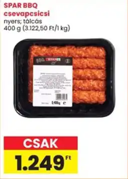 Interspar Spar bbq csevapcsicsi ajánlat