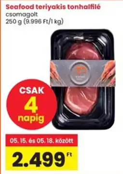 Interspar Seafood teriyakis tonhalfilé ajánlat