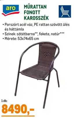 Metro Aro Műrattan fonott karosszék ajánlat
