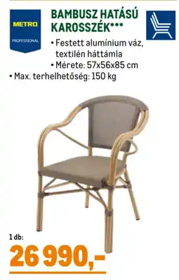 Metro Metro Professional Bambusz hatású karosszék ajánlat