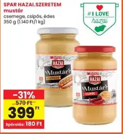 Interspar Spar hazai.szeretem mustár ajánlat