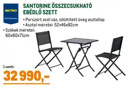 Metro Metro Professional Santorine összecsukható ebédlő szett ajánlat