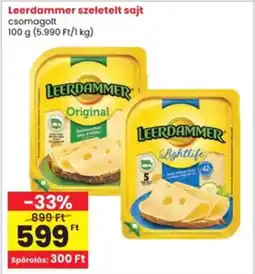 Interspar Leerdammer szeletelt sajt ajánlat