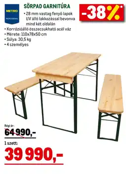 Metro Metro Professional Sörpad garnitúra ajánlat
