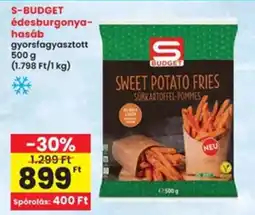Interspar S-budget édesburgonya- hasáb ajánlat