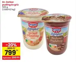Interspar Dr. Oetker puding és gríz ajánlat