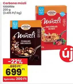 Interspar Cerbona müzli ajánlat