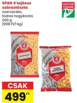 Interspar Spar 4 tojásos száraztészta ajánlat