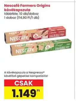 Interspar Nescafé Farmers Origins kávékapszula ajánlat
