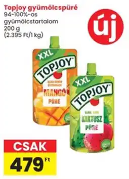 Interspar Topjoy gyümölcspüré ajánlat