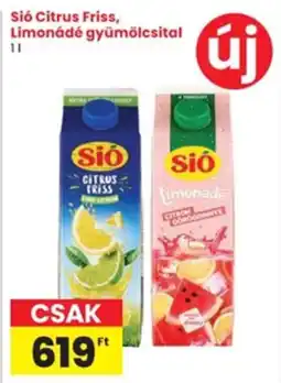 Interspar Sió Citrus Friss, Limonádé gyümölcsital ajánlat