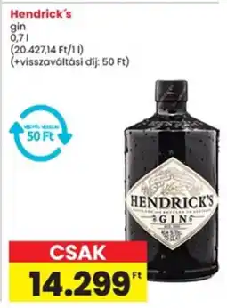 Interspar Hendrick's ajánlat