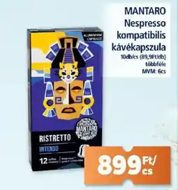 Goods Market MANTARO Nespresso kompatibilis kávékapszula ajánlat