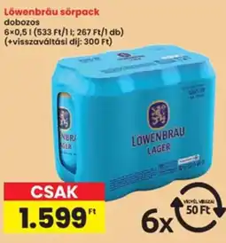 Interspar Löwenbräu sörpack ajánlat