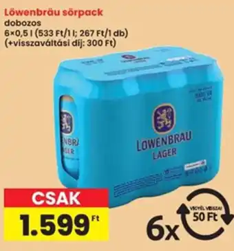 Interspar Löwenbräu sörpack ajánlat
