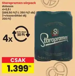 Interspar Staropramen sörpack ajánlat